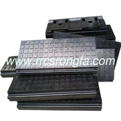 Railroad rubber panels elastic crossing. Railway Rubber Pad,Railway buffer rail track, rubber plate slab sheet
