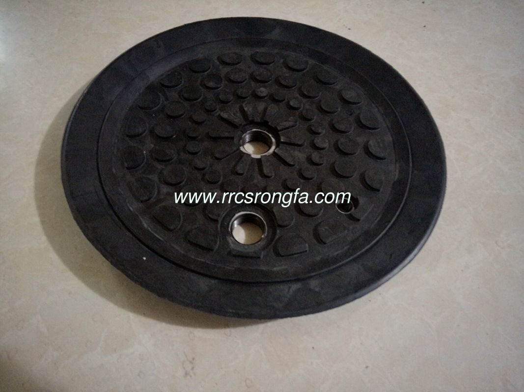 Rubber bonded metal parts
