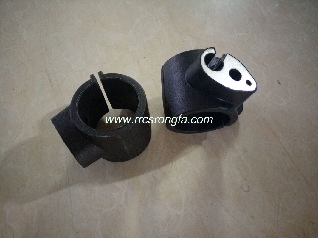 Rubber bonded metal parts