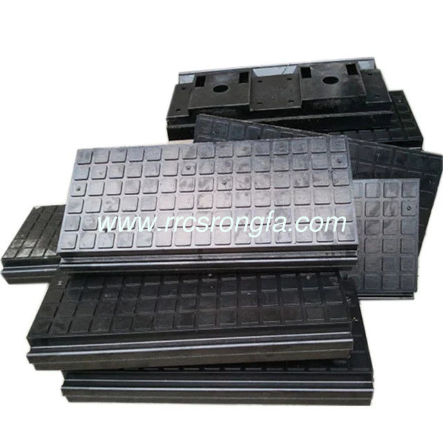Railroad rubber panels elastic crossing. Railway Rubber Pad,Railway buffer rail track, rubber plate slab sheet