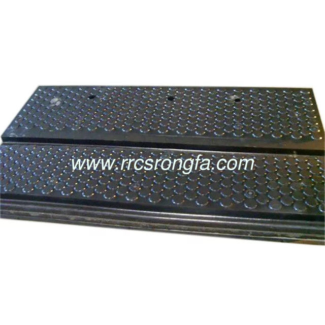 Railroad rubber panels elastic crossing. Railway Rubber Pad,Railway buffer rail track, rubber plate slab sheet