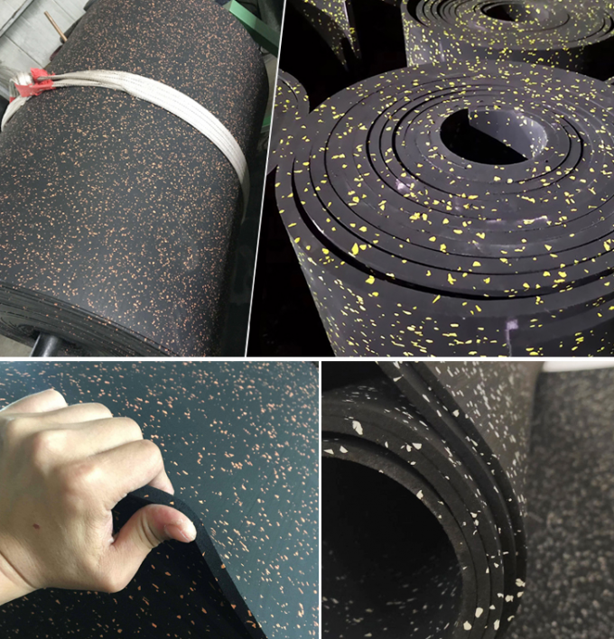 Gym Equipment EPDM 320mm Rubber Gym Floor Mats Sports Rubber Gym Mats